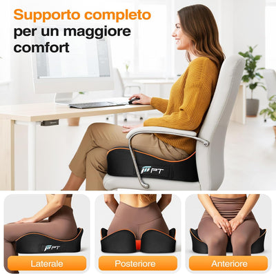 Cuscino Ergonomico in Memory Foam a U per Sedia e Auto