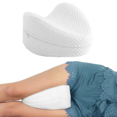 Cuscino Gambe Ergonomico in Memory Foam per Ginocchia Certificato Oeko-Tex