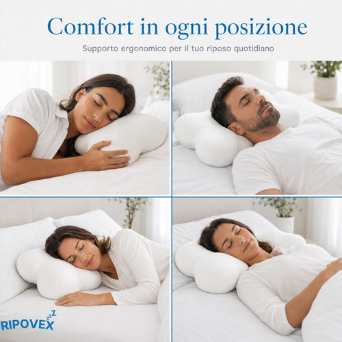 Cuscino Ripovex™ — Il cuscino che allinea il tuo collo mentre dormi.